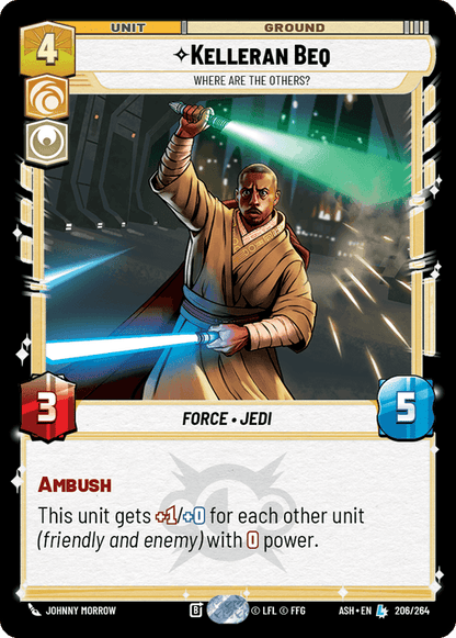 Kelleran Beq - Where are the Others? (ASH) Legendary Star Wars Unlimited Fantasy Flight Games Standard Non-Foil