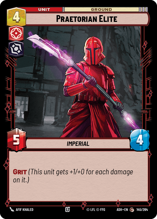 Praetorian Elite (ASH) Common Star Wars Unlimited Fantasy Flight Games Standard Non-Foil