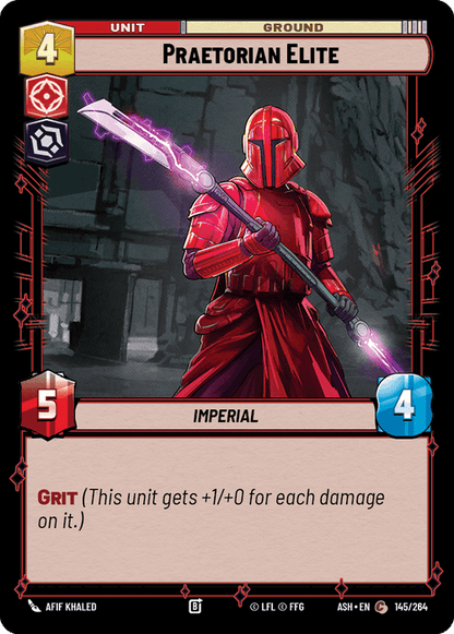 Praetorian Elite (ASH) Common Star Wars Unlimited Fantasy Flight Games Standard Non-Foil