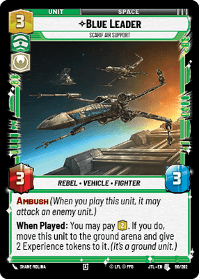 Blue Leader - Scarif Air Support (JTL) Uncommon Fantasy Flight Games Standard Non-Foil
