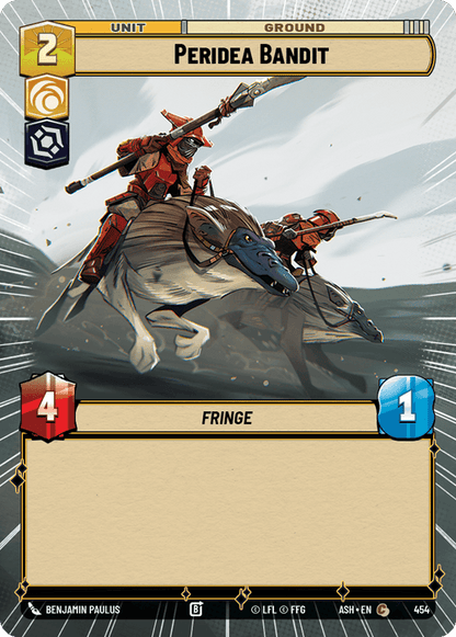 Peridea Bandit (ASH) Common Star Wars Unlimited Fantasy Flight Games Hyperspace Non-Foil