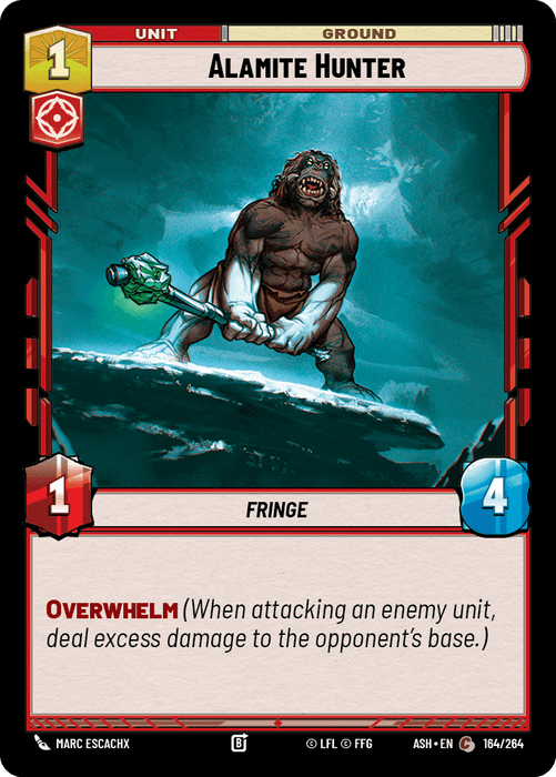 Alamite Hunter (ASH) Common Star Wars Unlimited Fantasy Flight Games Standard Non-Foil