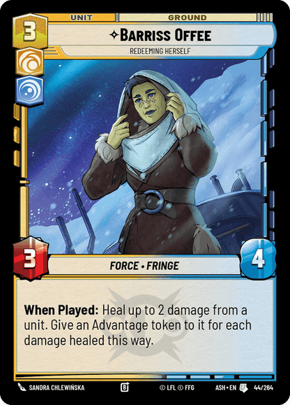 Barriss Offee - Redeeming Herself (ASH) Uncommon Star Wars Unlimited Fantasy Flight Games Standard Non-Foil