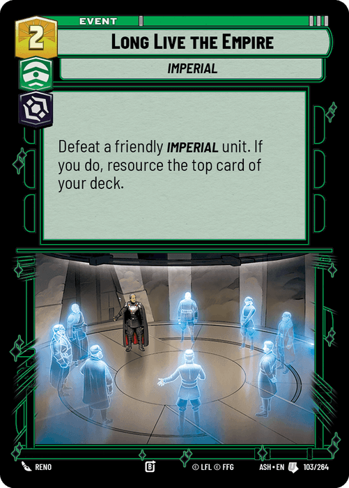 Long Live the Empire (ASH) Uncommon Star Wars Unlimited Fantasy Flight Games Standard Non-Foil