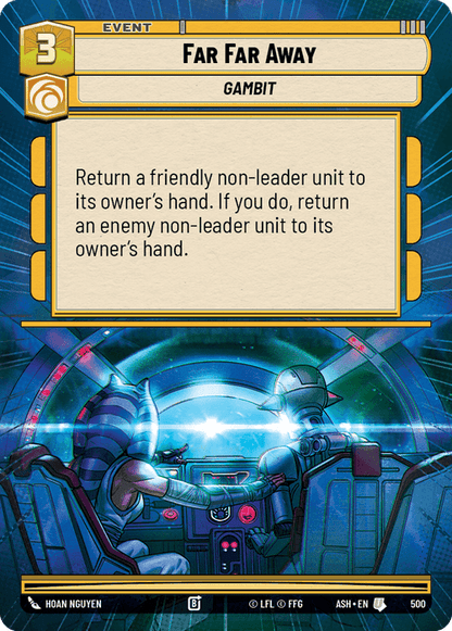 Far Far Away (ASH) Uncommon Star Wars Unlimited Fantasy Flight Games Hyperspace Non-Foil