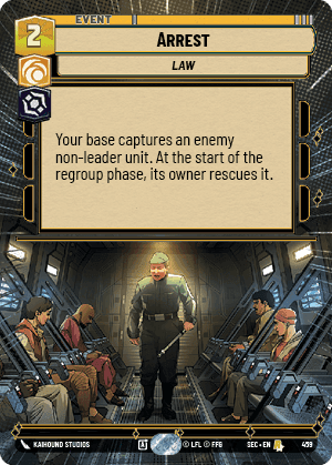 Arrest (SEC) Rare Fantasy Flight Games