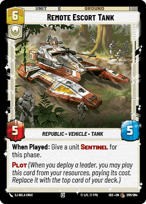 Remote Escort Tank (SEC) Common Fantasy Flight Games Standard Non-Foil