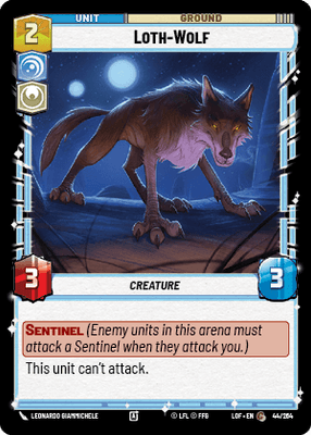Loth-Wolf (LOF) Common Fantasy Flight Games Standard Non-Foil