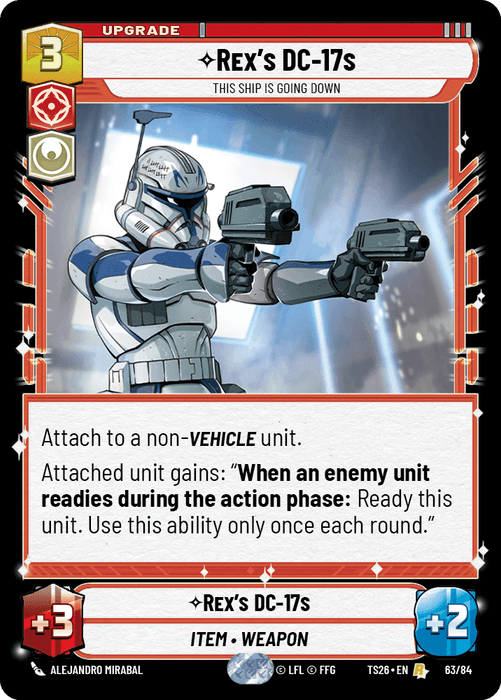 Rex's DC-17s - This Ship is Going Down (TS26) Rare Fantasy Flight Games Standard Non-Foil