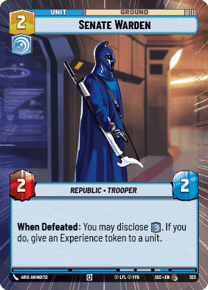 Senate Warden (SEC) Common Fantasy Flight Games