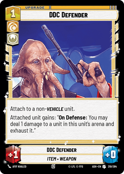 DDC Defender (ASH) Uncommon Star Wars Unlimited Fantasy Flight Games Standard Non-Foil