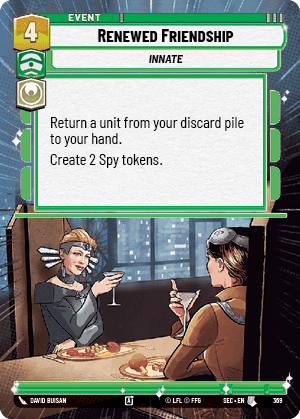 Renewed Friendship (SEC) Uncommon Fantasy Flight Games Hyperspace Non-Foil