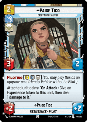 Paige Tico - Dropping the Hammer (JTL) Uncommon Fantasy Flight Games Standard Non-Foil