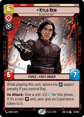 Kylo Ren - Killing the Past (SHD) Legendary  Fantasy Flight Games Standard Non-Foil 