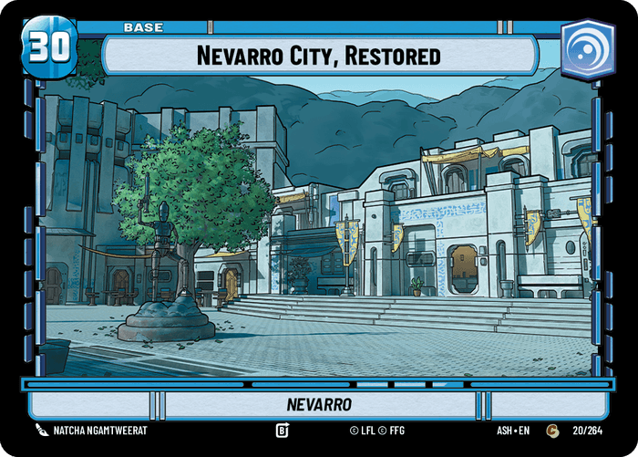 Nevarro City, Restored (ASH) Common Star Wars Unlimited Fantasy Flight Games Standard Non-Foil