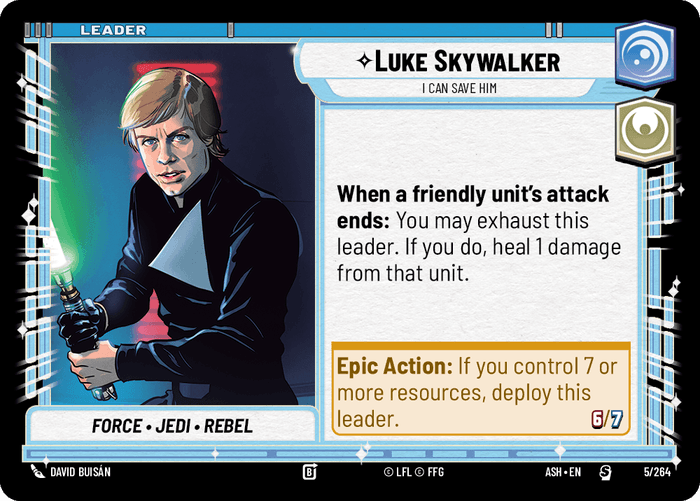 Luke Skywalker - I Can Save Him (ASH) Starter Star Wars Unlimited Fantasy Flight Games Standard Non-Foil