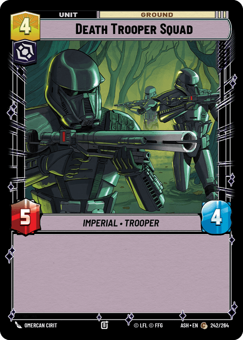 Death Trooper Squad (ASH) Common Star Wars Unlimited Fantasy Flight Games Standard Non-Foil