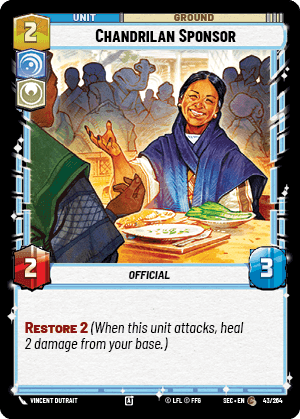 Chandrilan Sponsor (SEC) Common Fantasy Flight Games Standard Non-Foil