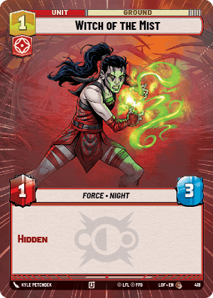 Witch of the Mist (LOF) Common Fantasy Flight Games Hyperspace Non-Foil