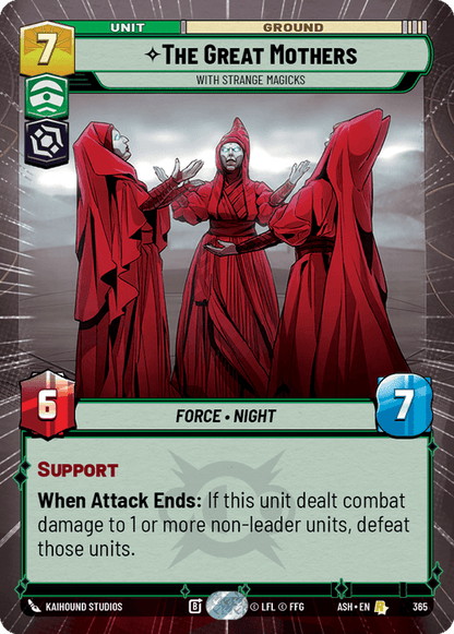 The Great Mothers - With Strange Magicks (ASH) Rare Star Wars Unlimited Fantasy Flight Games Hyperspace Non-Foil