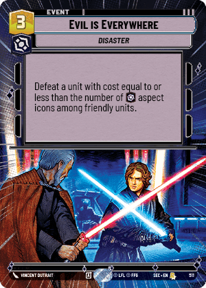 Evil is Everywhere (SEC) Rare Fantasy Flight Games Hyperspace Non-Foil