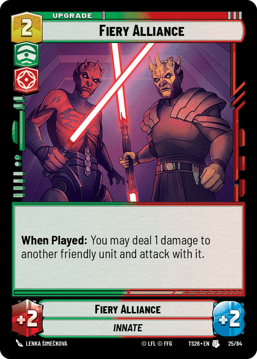 Fiery Alliance (TS26) Uncommon Fantasy Flight Games Standard Non-Foil