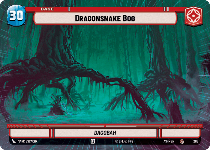 Dragonsnake Bog (ASH) Common Star Wars Unlimited Fantasy Flight Games Hyperspace Non-Foil