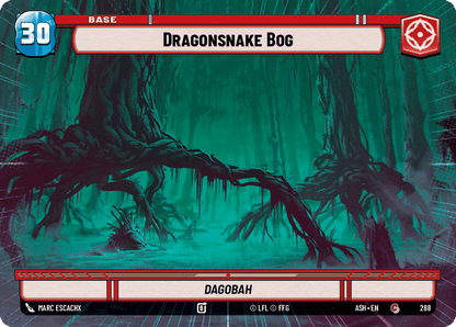 Dragonsnake Bog (ASH) Common Star Wars Unlimited Fantasy Flight Games Hyperspace Non-Foil