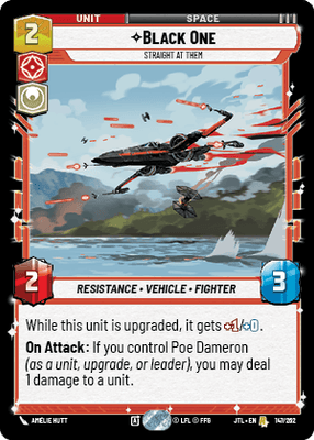 Black One - Straight At Them (JTL) Rare Fantasy Flight Games Standard Non-Foil