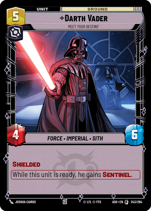 Darth Vader - Meet Your Destiny (ASH) Starter Star Wars Unlimited Fantasy Flight Games Standard Non-Foil