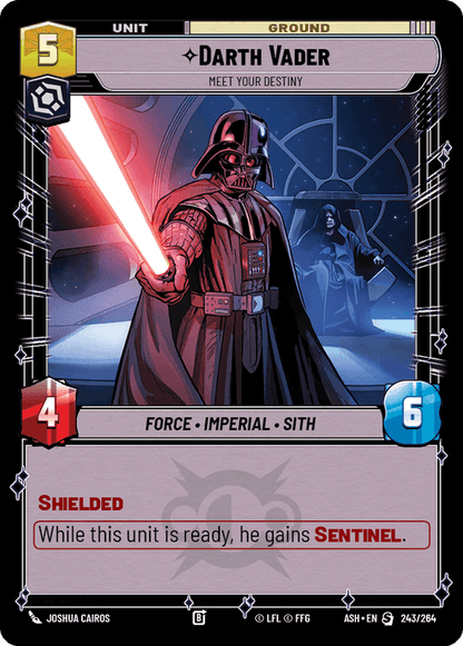 Darth Vader - Meet Your Destiny (ASH) Starter Star Wars Unlimited Fantasy Flight Games Standard Non-Foil