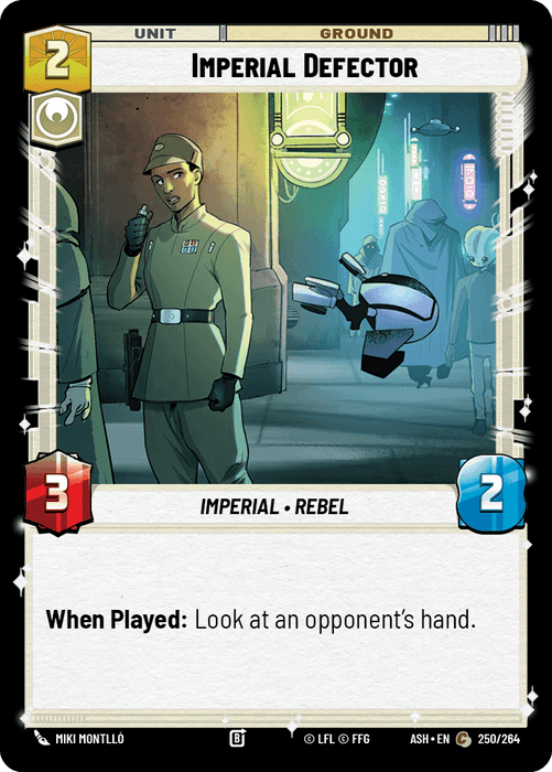 Imperial Defector (ASH) Common Star Wars Unlimited Fantasy Flight Games Standard Non-Foil