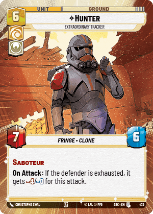 Hunter - Extraordinary Tracker (SEC) Uncommon Fantasy Flight Games Hyperspace Non-Foil