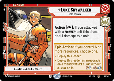 Luke Skywalker - Hero of Yavin (JTL) Common Fantasy Flight Games Standard Non-Foil