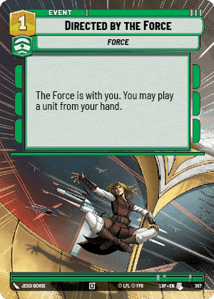Directed by the Force (LOF) Uncommon Fantasy Flight Games Hyperspace Non-Foil