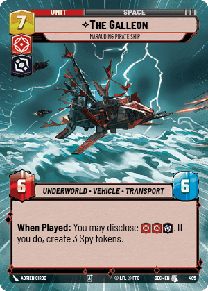 The Galleon - Marauding Pirate Ship (SEC) Uncommon Fantasy Flight Games