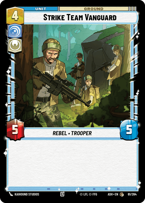 Strike Team Vanguard (ASH) Common Star Wars Unlimited Fantasy Flight Games Standard Non-Foil