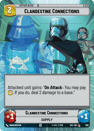 Clandestine Connections (SEC) Common Fantasy Flight Games Hyperspace Non-Foil