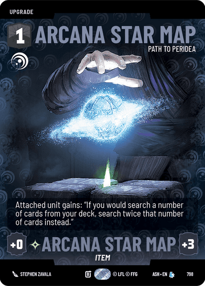 Arcana Star Map - Path to Peridea (ASH) Legendary Star Wars Unlimited Fantasy Flight Games Prestige Non-Foil