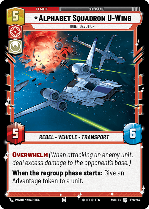 Alphabet Squadron U-Wing - Quiet Devotion (ASH) Uncommon