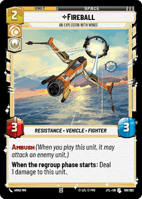 Fireball - An Explosion With Wings (JTL) Uncommon Fantasy Flight Games Standard Non-Foil