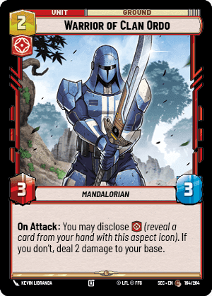 Warrior of Clan Ordo (SEC) Common Fantasy Flight Games Standard Non-Foil