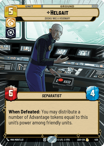 Helgait - Dooku Was a Visionary (ASH) Rare Star Wars Unlimited Fantasy Flight Games Hyperspace Non-Foil