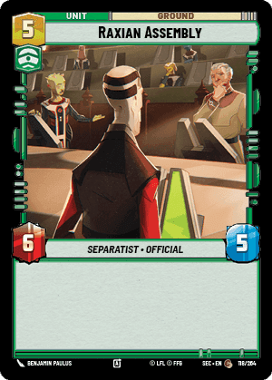 Raxian Assembly (SEC) Common Fantasy Flight Games Standard Non-Foil