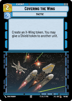 Covering the Wing (JTL) Common Fantasy Flight Games Standard Non-Foil