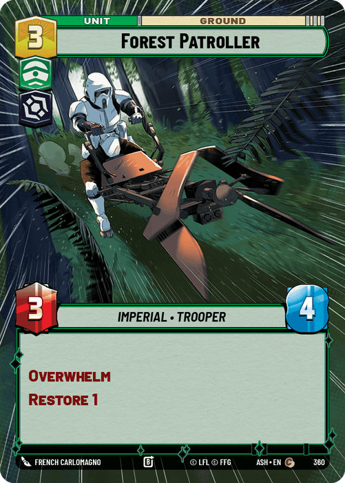 Forest Patroller (ASH) Common Star Wars Unlimited Fantasy Flight Games Hyperspace Non-Foil