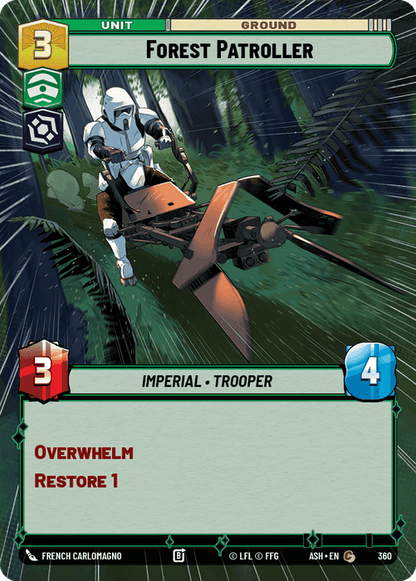 Forest Patroller (ASH) Common Star Wars Unlimited Fantasy Flight Games Hyperspace Non-Foil