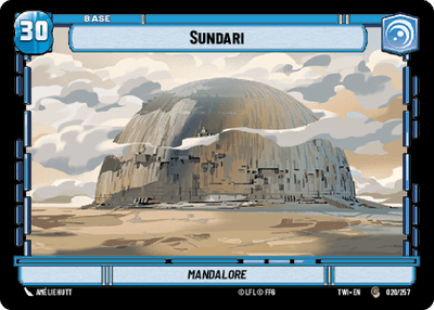 Sundari (TWI) Common Star Wars Unlimited Fantasy Flight Games Standard Non-Foil 