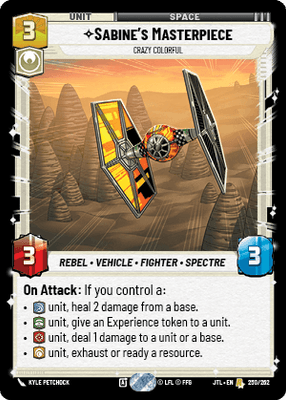 Sabine's Masterpiece - Crazy Colorful (JTL) Rare Fantasy Flight Games Standard Non-Foil