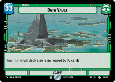 Data Vault - Scarif (JTL) Rare Fantasy Flight Games Standard Non-Foil
